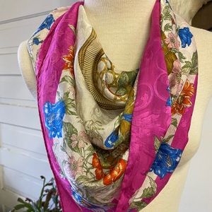 Vintage Elana Biandi Silk Scarf
